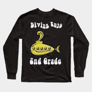 Divin into 2nd Grade Long Sleeve T-Shirt